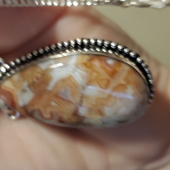 New Mexican Laguna Agate & Red Onyx Jewelry Set - Picture 4 of 10